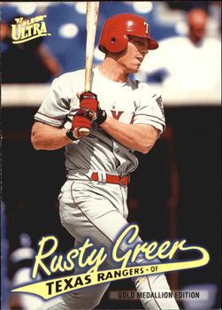 1997 Ultra - Gold Medallion #G133 Rusty Greer Front