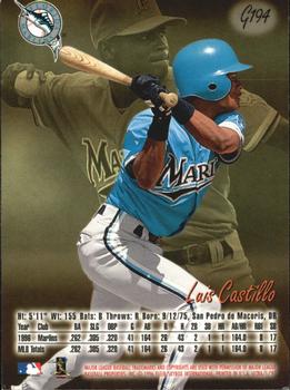 1997 Ultra - Gold Medallion #G194 Luis Castillo Back