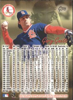 1997 Ultra - Gold Medallion #G316 Gary Gaetti Back