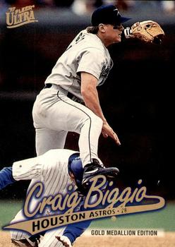 1997 Ultra - Gold Medallion #G343 Craig Biggio Front