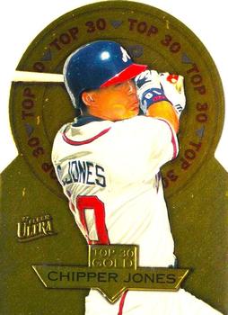 1997 Ultra - Top 30 Gold Medallion #8 Chipper Jones Front