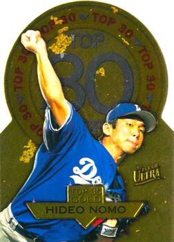 1997 Ultra - Top 30 Gold Medallion #21 Hideo Nomo Front