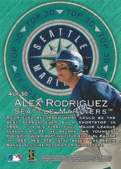 1997 Ultra - Top 30 #4 Alex Rodriguez Back
