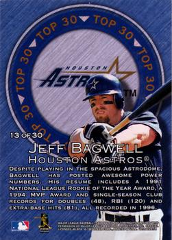 1997 Ultra - Top 30 #13 Jeff Bagwell Back
