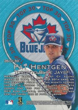 1997 Ultra - Top 30 #26 Pat Hentgen Back