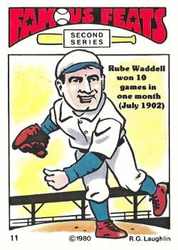 1980 Laughlin Famous Feats Second Series #11 Rube Waddell Front