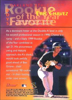 1998 Bowman - 1999 Rookie of the Year Favorites #ROY5 Eric Chavez Back