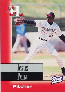 1997 Best Hickory Crawdads Red #28 Jesus Pena Front