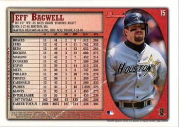 1998 Bowman - International #15 Jeff Bagwell Back