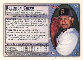 1998 Bowman - International #335 Robinson Checo Back