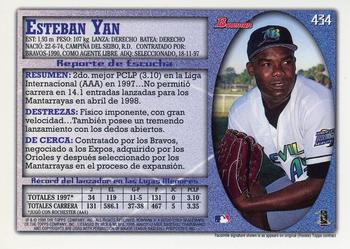1998 Bowman - International #434 Esteban Yan Back