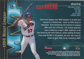 1998 Bowman - Minor League MVPs #MVP5 Vladimir Guerrero Back