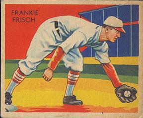 1934-36 National Chicle Diamond Stars (R327) #17 Frankie Frisch Front