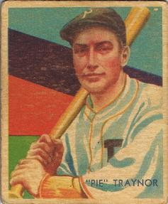 1934-36 National Chicle Diamond Stars (R327) #27 Pie Traynor Front