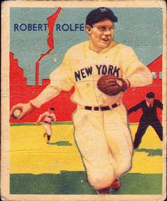 1934-36 National Chicle Diamond Stars (R327) #29 Red Rolfe Front
