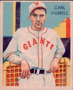 1934-36 National Chicle Diamond Stars (R327) #39 Carl Hubbell Front