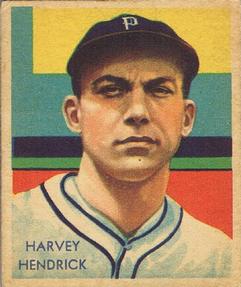 1934-36 National Chicle Diamond Stars (R327) #41 Harvey Hendrick Front