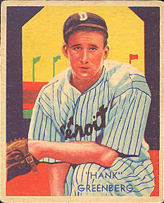 1934-36 National Chicle Diamond Stars (R327) #54b Hank Greenberg Front
