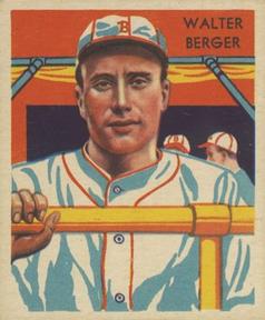 1934-36 National Chicle Diamond Stars (R327) #108 Wally Berger Front