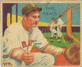1934-36 National Chicle Diamond Stars (R327) #69 Earl Grace Front