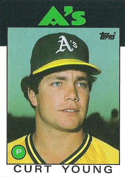 1986 Topps #84 Curt Young Front