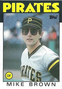 1986 Topps #114 Mike Brown Front