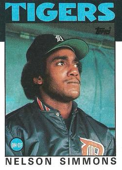 1986 Topps #121 Nelson Simmons Front