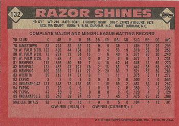 1986 Topps #132 Razor Shines Back