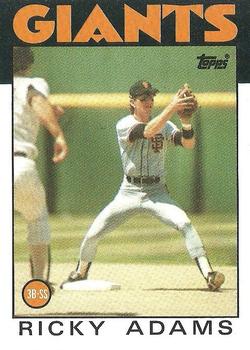 1986 Topps #153 Ricky Adams Front