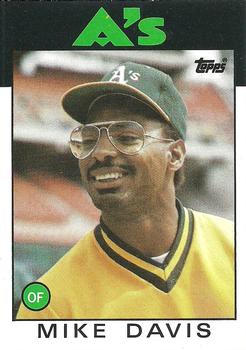 1986 Topps #165 Mike Davis Front