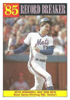 1986 Topps #203 Keith Hernandez Front
