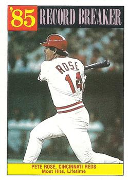 1986 Topps #206 Pete Rose Front