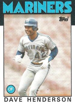 1986 Topps #221 Dave Henderson Front