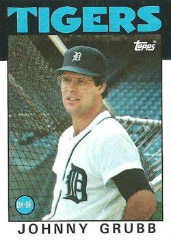 1986 Topps #243 Johnny Grubb Front