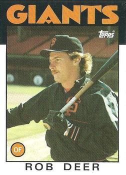1986 Topps #249 Rob Deer Front