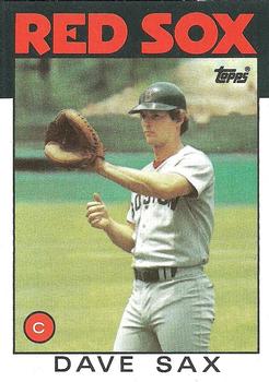 1986 Topps #307 Dave Sax Front