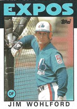 1986 Topps #344 Jim Wohlford Front