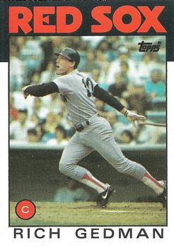 1986 Topps #375 Rich Gedman Front