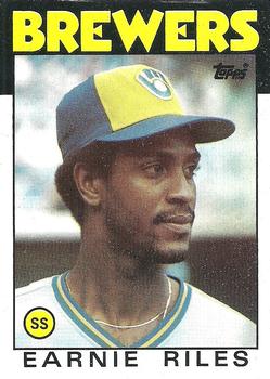 1986 Topps #398 Earnie Riles Front