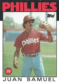 1986 Topps #475 Juan Samuel Front