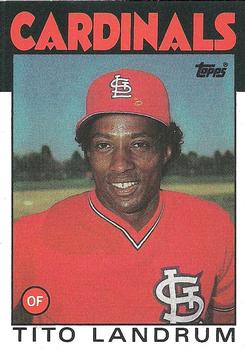 1986 Topps #498 Tito Landrum Front