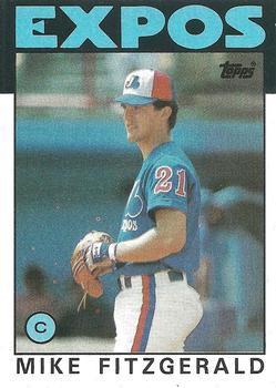 1986 Topps #503 Mike Fitzgerald Front