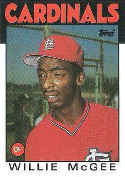 1986 Topps #580 Willie McGee Front