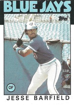 1986 Topps #593 Jesse Barfield Front