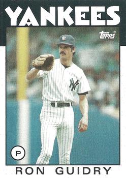 1986 Topps #610 Ron Guidry Front