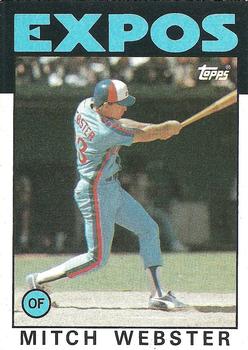 1986 Topps #629 Mitch Webster Front