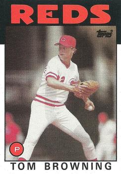 1986 Topps #652 Tom Browning Front