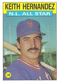 1986 Topps #701 Keith Hernandez Front