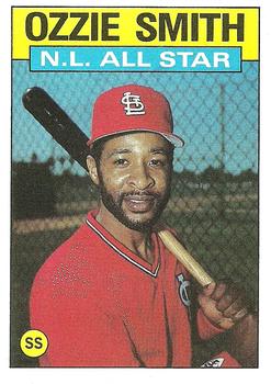1986 Topps #704 Ozzie Smith Front