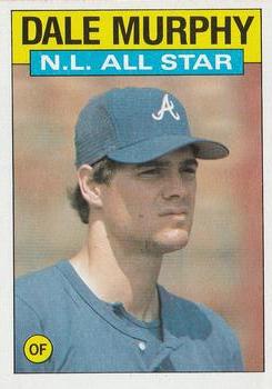 1986 Topps #705 Dale Murphy Front